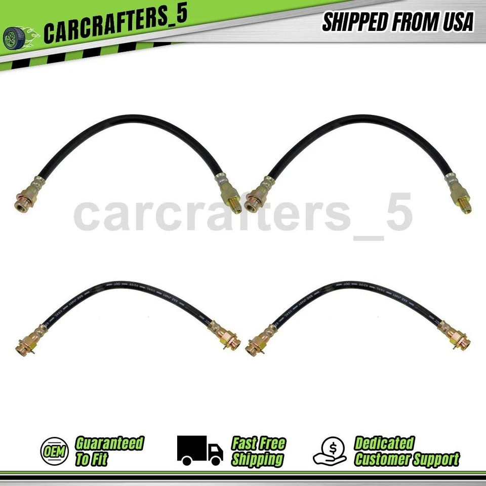 4 mangueras hidráulicas de freno delanteras traseras para Chrysler Newport 1965 6,7 L Foto 1 de 4