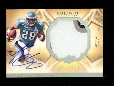 2009 UD Exquisite Collection LeSean McCoy Rookie Rookie Patch Auto /99 UX3786 - Image 1 of 2