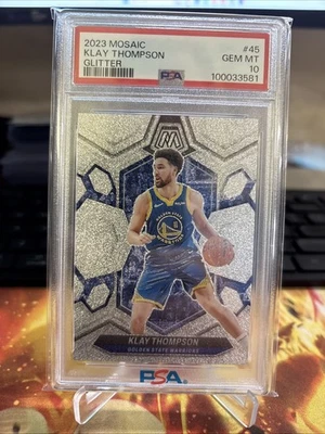 2023 mosaic basketball Klay Thompson Glitter PSA 10 - Image 1 of 4