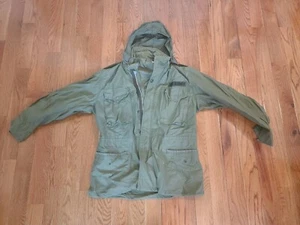 U.S Army Coat Man's Field w/Hood M-65 OG-107 Rolane Sportswears Medium Regular - Picture 1 of 12