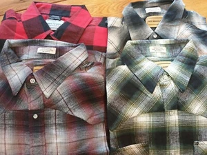 Camisas de franela para hombre Leñador franela cuadros colores surtidos cuadros invierno camisas - Imagen 1 de 12