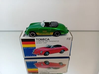 Tomica F9 Porsche Speedster 356 Metallic Green Made in Japan Mint In Box - Image 1 of 4