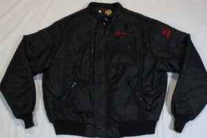 Men XL Vtg King Louie 80s 90s AC RACING Nylon Wind Puffer Jacket - Picture 1 of 10
