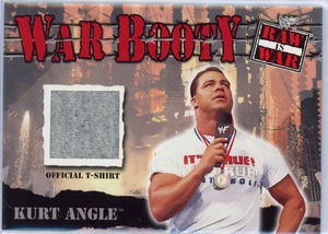 2001 FLEER WWF RAW IS WAR WAR BOOTY KURT ANGLE OFFICIAL T SHIRT - Picture 1 of 1