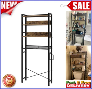 4-Tier Over The Toilet Rack Storage Cabinet Shelf Bathroom Organizer Space Saver - Picture 1 of 7
