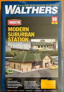 Walthers #933-4095 Modern Suburban Station -- Kit - 10-7/16 x 6-1/2 x 3-1/8" - Picture 1 of 1