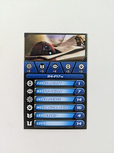 Star Wars Clone Wars CW galactic battle game card R4-P17