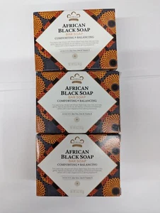 Nubian Heritage African Black Bar Soap 5 oz each (Pack of 3)