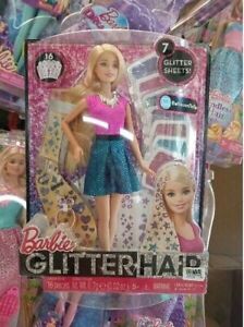 Barbie Glitter Hair Mattel 2014/2015 CLG18 NIB -- Attività divertente e...