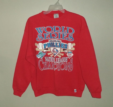 1993 Philadelphia Phillies NL Champions World Series Logo 7 Sweatshirt Adult L Cover