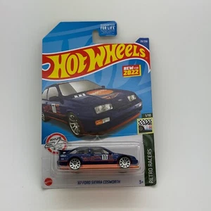 2022 Hot Wheels Ford Sierra Cosworth Blue/Orange 1:64 - 33/250 - Picture 1 of 1