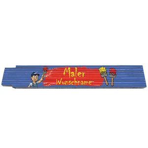 2m Zollstock - Maler -Wunschname - Spruch - personalisiert - Geschenk - Bild 1 von 7