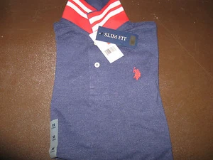 US Polo Assn Short Sleeve Shirt. Size XS Slim Fit Blue 11694488 NWT!! $42. - Picture 1 of 3