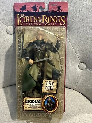 Legolas Arrow Launching Lord of the Rings The Two Towers Action Figure Toy Biz - image 1 of 4