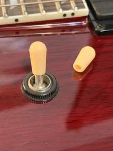 USA Seller Epiphone 1x 3.5mm Cream 3 Way Toggle Switch Tip Knob Les Paul Ltd Epi - Picture 1 of 2