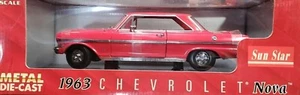 1/18( IB )   1963 Chevy II Nova , red , in the box - Picture 1 of 10