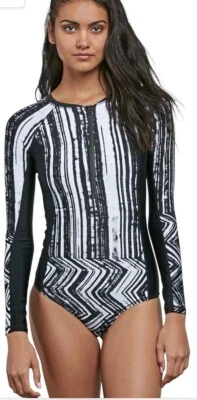 Volcom Women's Standard Stay Tuned Swim Bodysuit True To This Women’s Size Large - Image 1 of 4