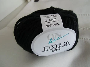 Linie 20 CORA  -  Fb. 10 schwarz - von ONline -  60%  Merino, 40% Polyacryl  - Bild 1 von 3