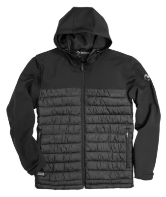 DRI DUCK 5324 Pinnacle Soft Shell Puffer Jacket NEW Mens L Black Water Resistant - Image 1 of 3