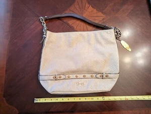 Jessica Simpson White Macadamia Nessa Oversized Bucket Tote W Hybrid chain Strap - Picture 1 of 10
