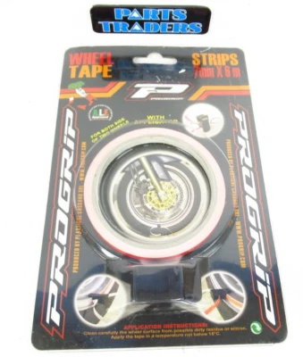 Pro Grip Front & Rear Wheel/Rim Tape Stripe Fluorescent/Neon Orange Fits All - Image 1 of 2