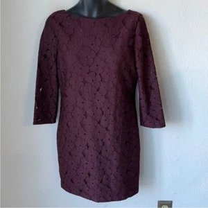 NWT DVF Plum Lace Dress - Picture 1 of 5