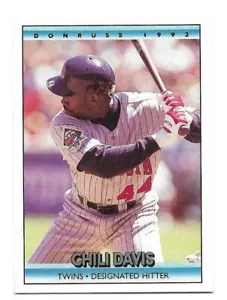 CHILI DAVIS 1992 DONRUSS CARD NEAR MINT CONDITION - Picture 1 of 2