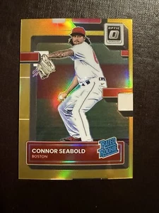 2022 Donruss Optic Gold Prizm 04/10 Connor Seabold Rated Rookie #59 Red Sox - Picture 1 of 2