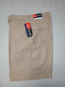 Jon Lauren NWT Men's Size 34 6 Pocket Khaki Brown Cargo Shorts - Picture 1 of 7