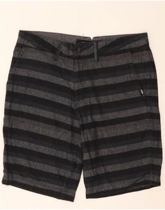 VANS Womens Chino Shorts EU 40 Medium W32 Grey Striped Cotton DO33 - Picture 1 of 3
