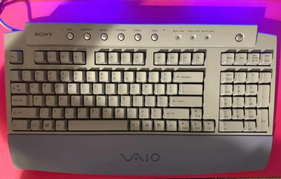 Sony Vaio PCVA-KB1P/UB 100-Key PS/2 Multimedia Keyboard Gray - Image 1 of 2
