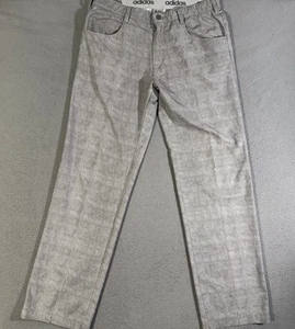 Adidas Golf Pants Mens 34x32 Gray Performance Stretch Waist Chino Lightweight - Picture 1 of 8