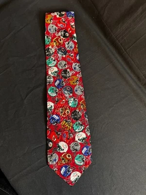 Corbata vintage de novedad de la NFL logotipos del equipo de la NFL cascos de colección fútbol americano Foto 1 de 4