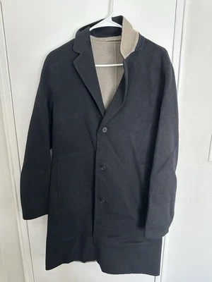 Theory Men’s Almec Wool/Cashmere Black Topcoat, Size Small   - Image 1 of 4
