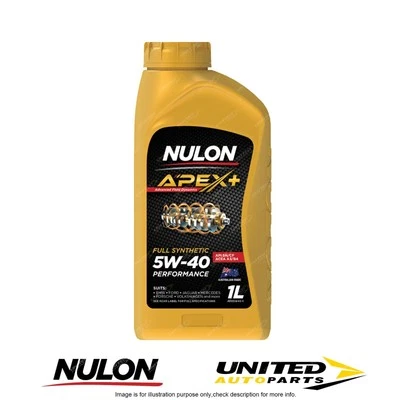 Nulon APEX+ 5W-40 Performance 1L for TOYOTA Corolla ZRE152R ZRE182 1.8L 07-17 - image 1 of 2