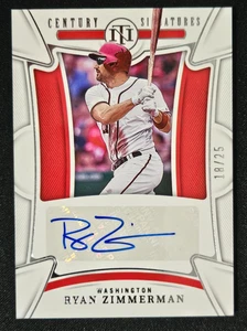 Ryan Zimmerman 2023 Panini National Treasures Century Signatures Auto /25 CS-RZ - Picture 1 of 2