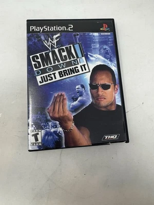 WWF Smackdown Just Bring It PlayStation 2 Black Label Game. No Manual - Image 1 of 3