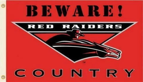TT Texas Tech Red Raiders  3x5  Beware Red Raiders Country Flag Red Loc#65 Cover