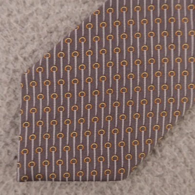 Corbata Brooks Brothers Gris Naranja Fabricantes de Seda Impresa en Italia Hecha en EE. UU. 3,75" Foto 1 de 4