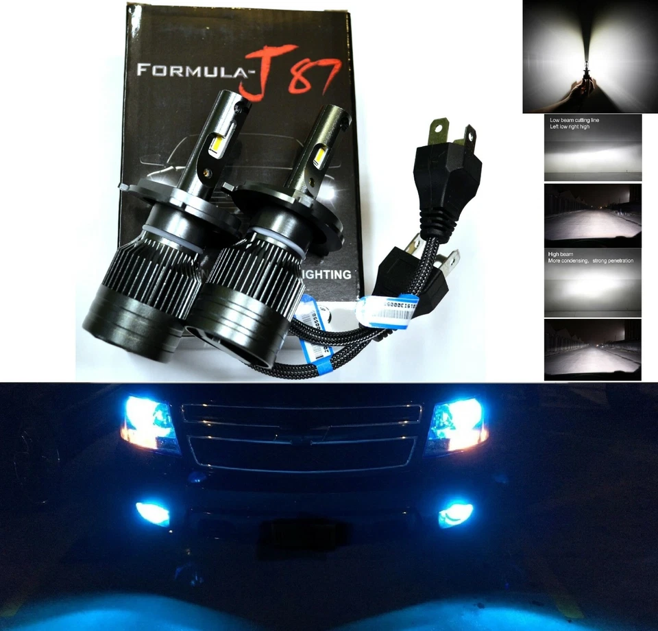 LED Kit G8 100W 9003 HB2 H4 8000K Icy Blue Two Bulbs Head Light Replacement Lamp - Image 1 of 4