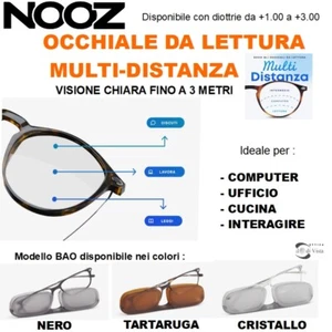 NOOZ Occhiale Lettura MULTI-DISTANZA Bao da +1.00 a +3.00 Reading Multi-Distance - Imagen 1 de 18
