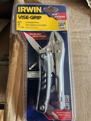 Irwin Vise-Grip 5" Curved Jaw Locking Multi Pliers 5WR, 1923454 **28-TOP**