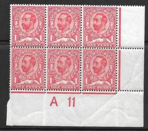 Sg 327 1d Carmine Downey Head Die 1a Control A11(c) perf 2 UNMOUNTED MINT - Picture 1 of 1