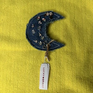 LUCKY BRAND Denim Moon Stud Earrings Set Hypoallergenic - Picture 1 of 3