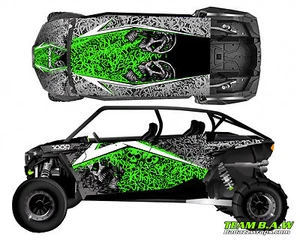Polaris 4 RZR 1000 xp Design MXVEC 013 Decal Graphic Kit Wraps UTV Turbo Scoop - Picture 1 of 12