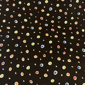 Polka Dot Fabric FQ By Jennifer Garant For Timeless Treasures Green Blue Black - Picture 1 of 13