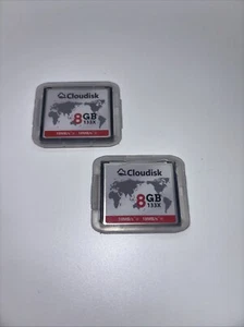 Pack of 2 Compact Flash Cards 8GB 133X CF 2.0 – Ideal for DSLR Cameras, Vintage - Photo 1 sur 2