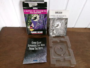 Game Gear SEGA Castle of Illusion Starring Mickey Mouse Empty Box + Notice
