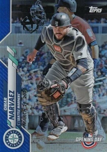 2020 Topps Opening Day OMAR NARVAEZ Blue Foil #25 Mariners QTY Avail - Picture 1 of 1