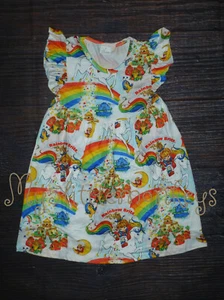 Boutique Rainbow Brite Care Bears Girls Sleeveless Dress - Picture 1 of 11
